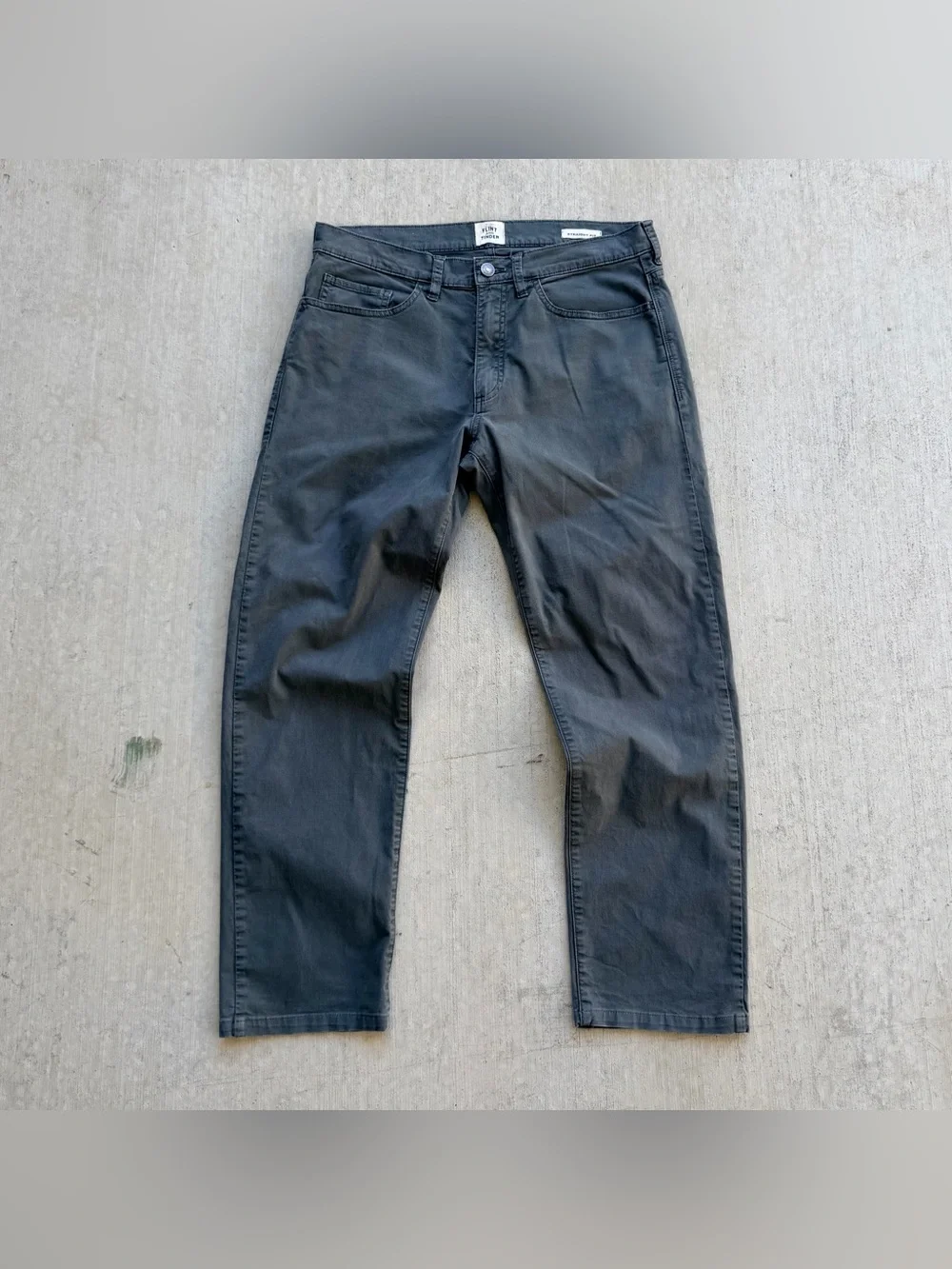 Flint And Tinder Casual Pants Men Size 31 Steele Gray Straight Fit
